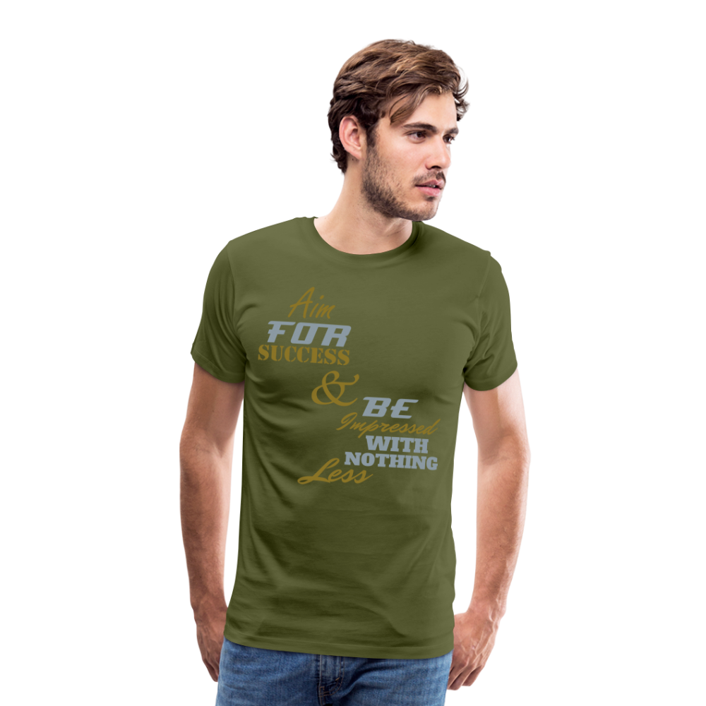 Aim For Success Men's Premium T-Shirt - olive green