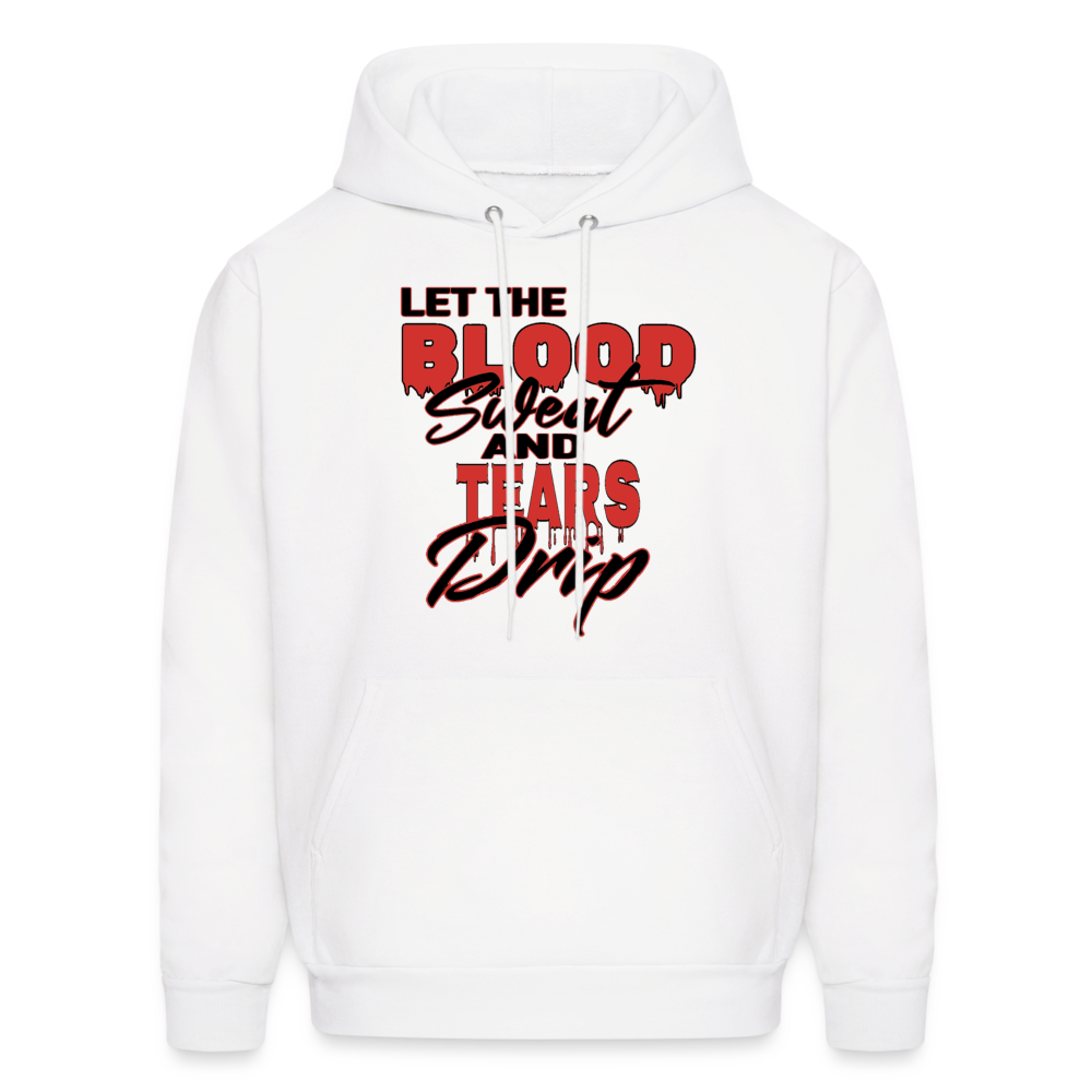 Blood Sweat & Tears Men's Premium Hoodie - white