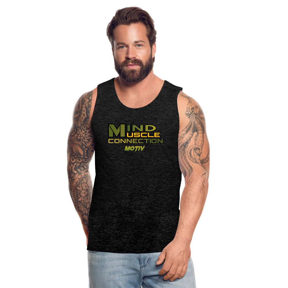 Mind Muscle Connection Men’s Premium Tank - charcoal grey