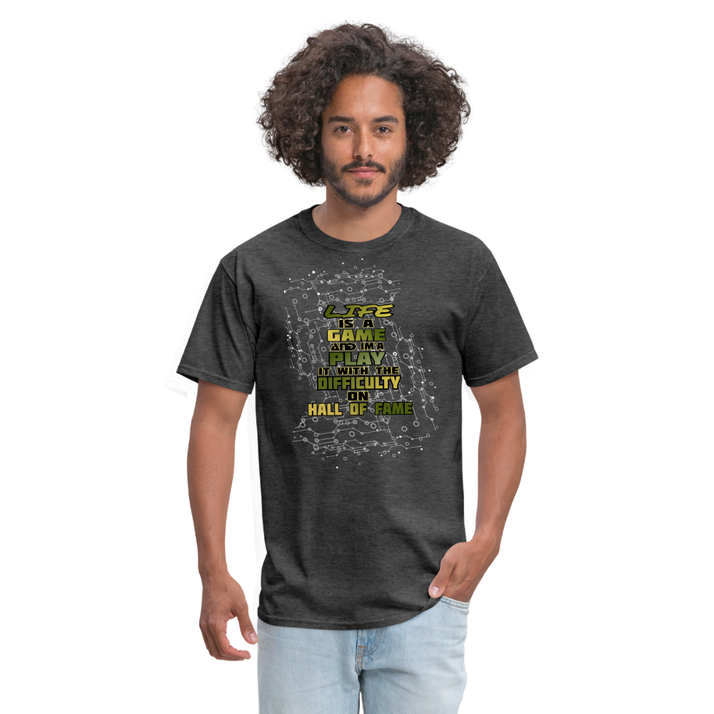 Life Is A Game Classic T-Shirt - heather black