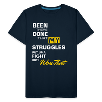 "Been There Done That" Men’s Premium Organic T-Shirt - deep navy