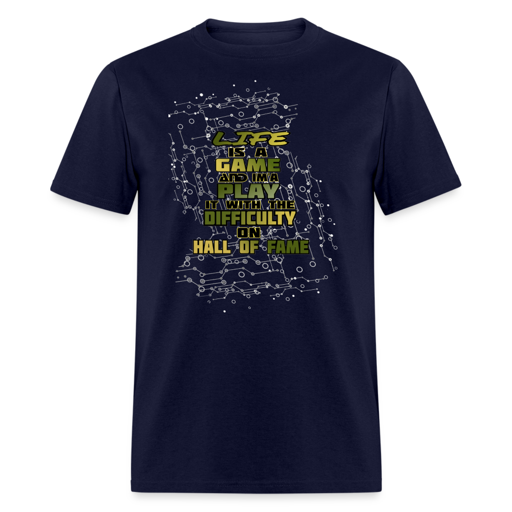 Life Is A Game Classic T-Shirt - navy