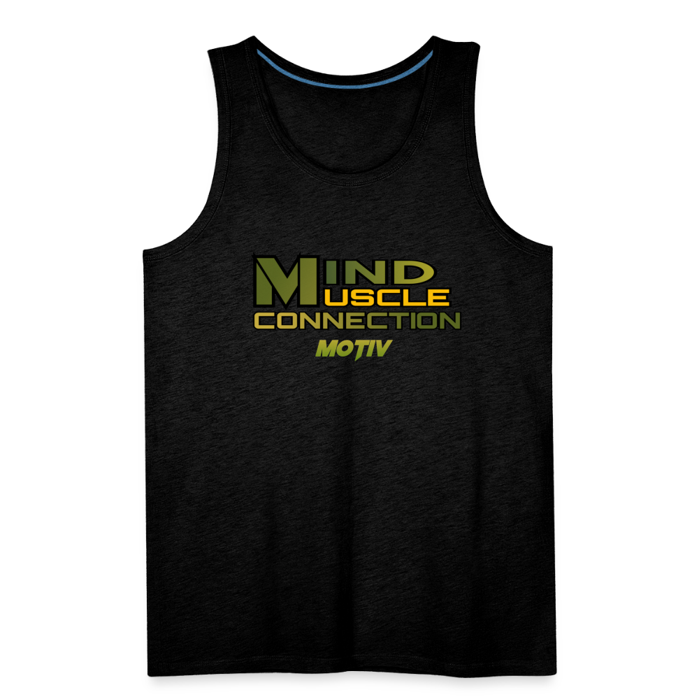 Mind Muscle Connection Men’s Premium Tank - charcoal grey