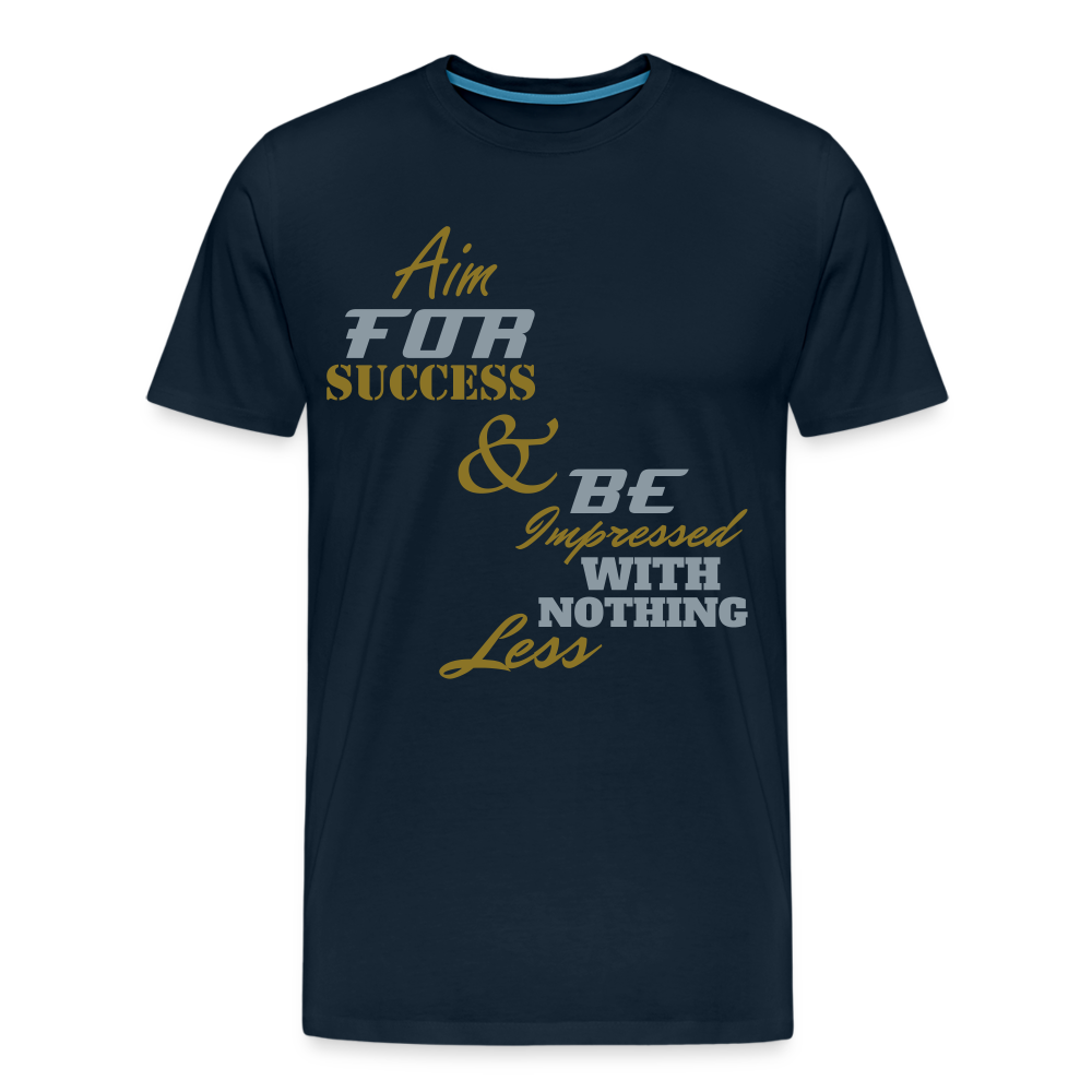 Aim For Success Men's Premium T-Shirt - deep navy