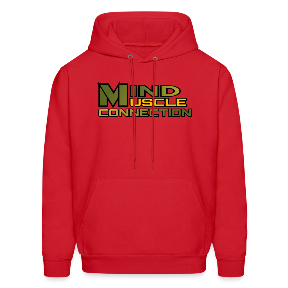 Mind Muscle Connection Men's Hoodie - red