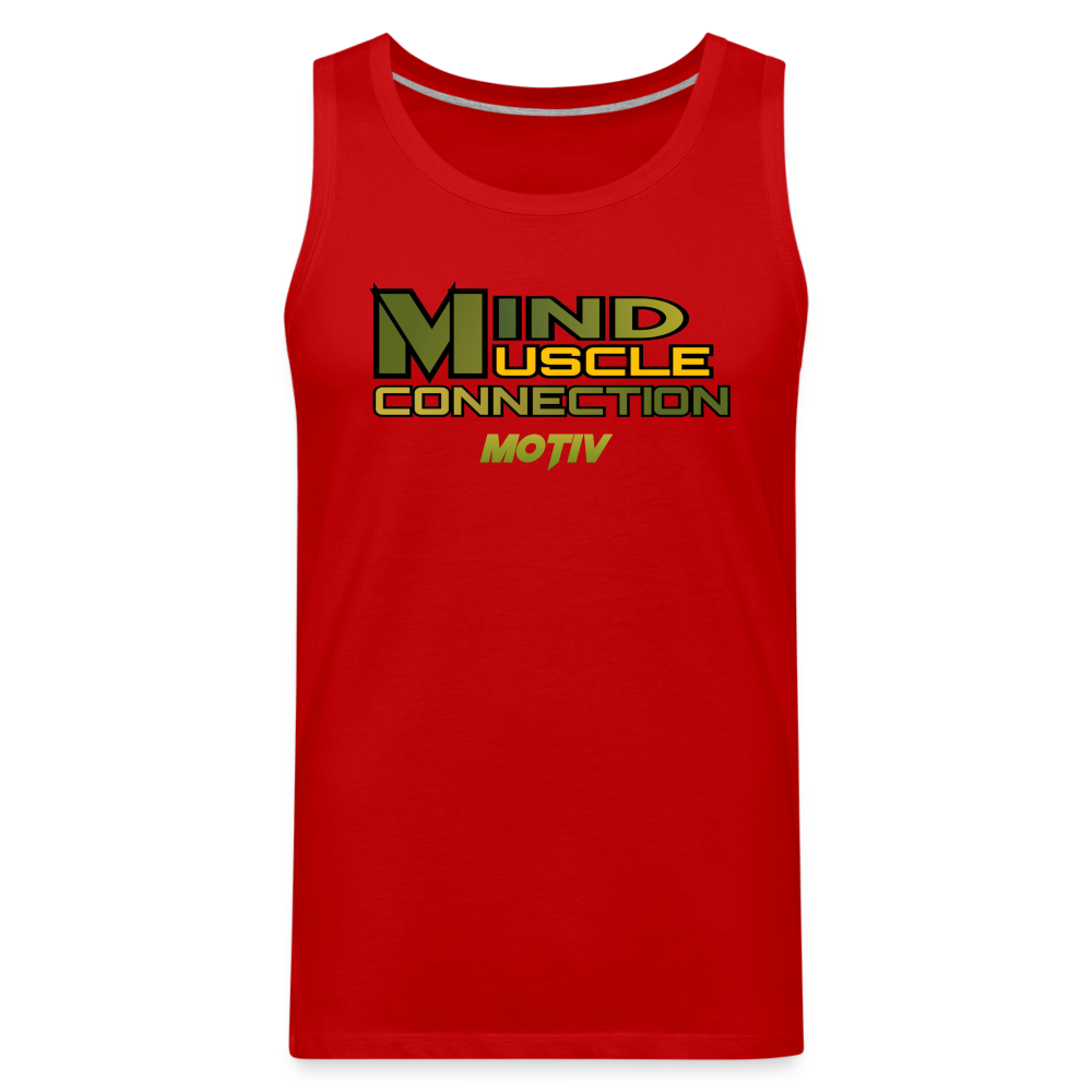 Mind Muscle Connection Men’s Premium Tank - red