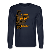 FINAL RESULT Men's Long Sleeve T-Shirt - navy