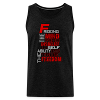 "TRUE FRREEDOM" Men’s Premium Tank - charcoal grey