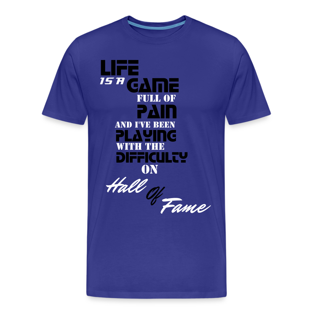 Life Is A Game Men’s Premium Organic T-Shirt - royal blue