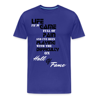 Life Is A Game Men’s Premium Organic T-Shirt - royal blue