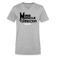 Mind Muscle Connection Men's V-Neck T-Shirt - heather gray