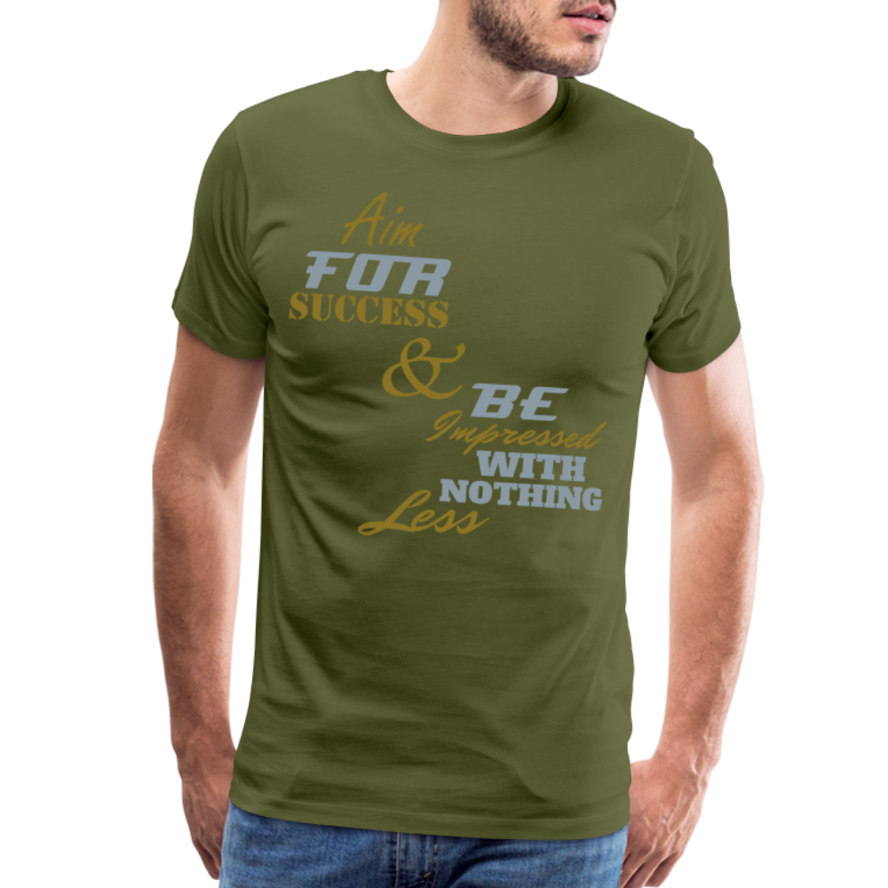 Aim For Success Men's Premium T-Shirt - olive green