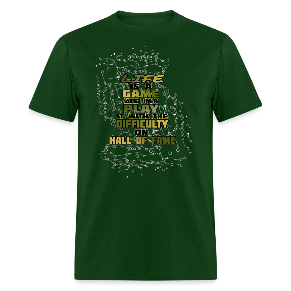 Life Is A Game Classic T-Shirt - forest green