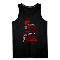 "TRUE FRREEDOM" Men’s Premium Tank - charcoal grey