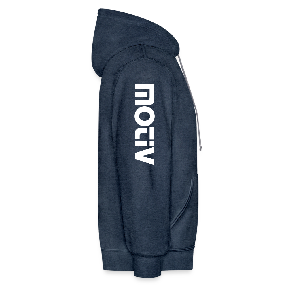 Aim For Success premium quality Hoodie - indigo heather/asphalt