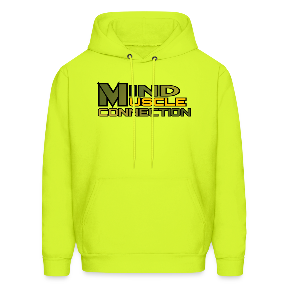 Mind Muscle Connection Men's Hoodie - safety green