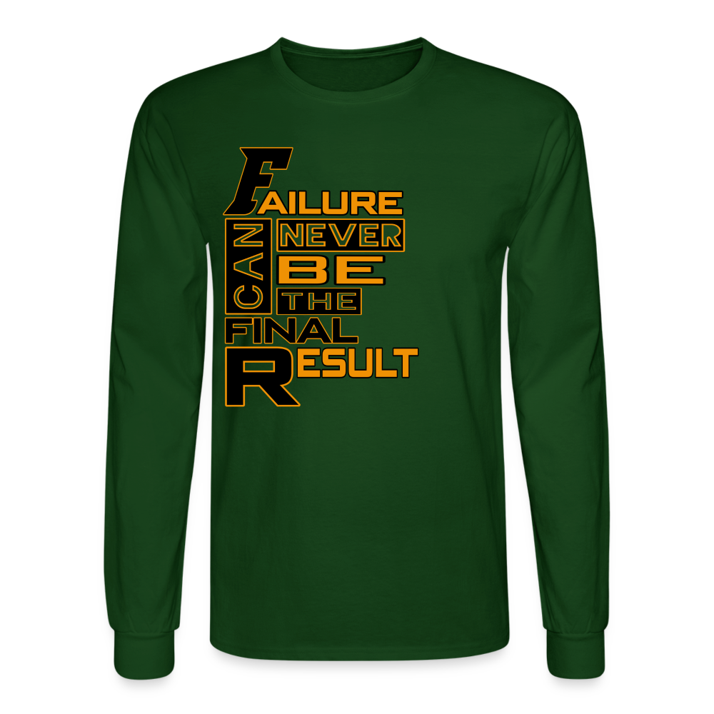 FINAL RESULT Men's Long Sleeve T-Shirt - forest green