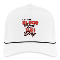 Let The Blood Sweat & Tears Drip Cap - white/black