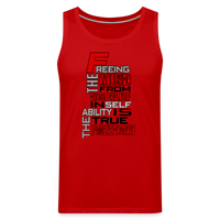 "TRUE FRREEDOM" Men’s Premium Tank - red