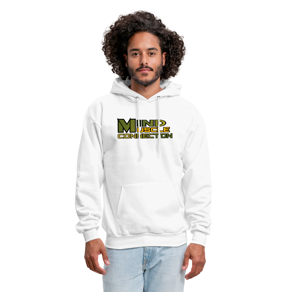 Mind Muscle Connection Men's Hoodie - white