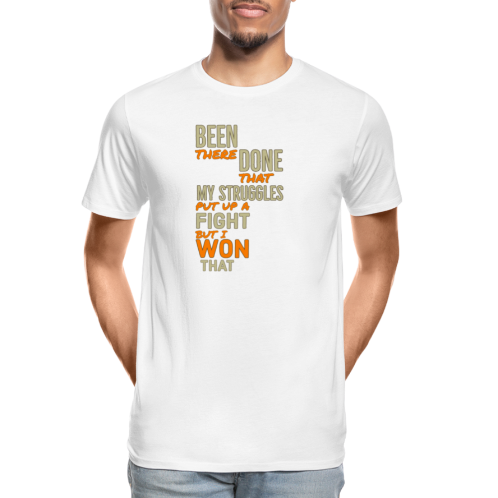 BEEN THERE DONE THAT Men’s Premium  T-Shirt - white