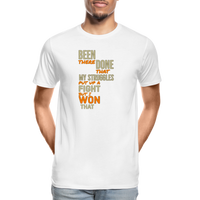 BEEN THERE DONE THAT Men’s Premium  T-Shirt - white