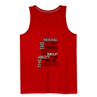 "TRUE FRREEDOM" Men’s Premium Tank - red