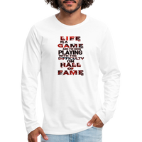 Life Is A Game Premium Long Sleeve T-Shirt - white