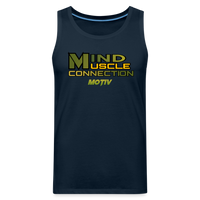 Mind Muscle Connection Men’s Premium Tank - deep navy