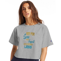 Aim For Success Women’s Champion Cropped T-Shirt - heather gray