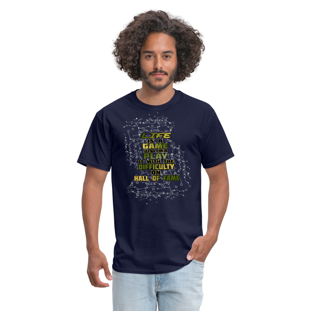 Life Is A Game Classic T-Shirt - navy