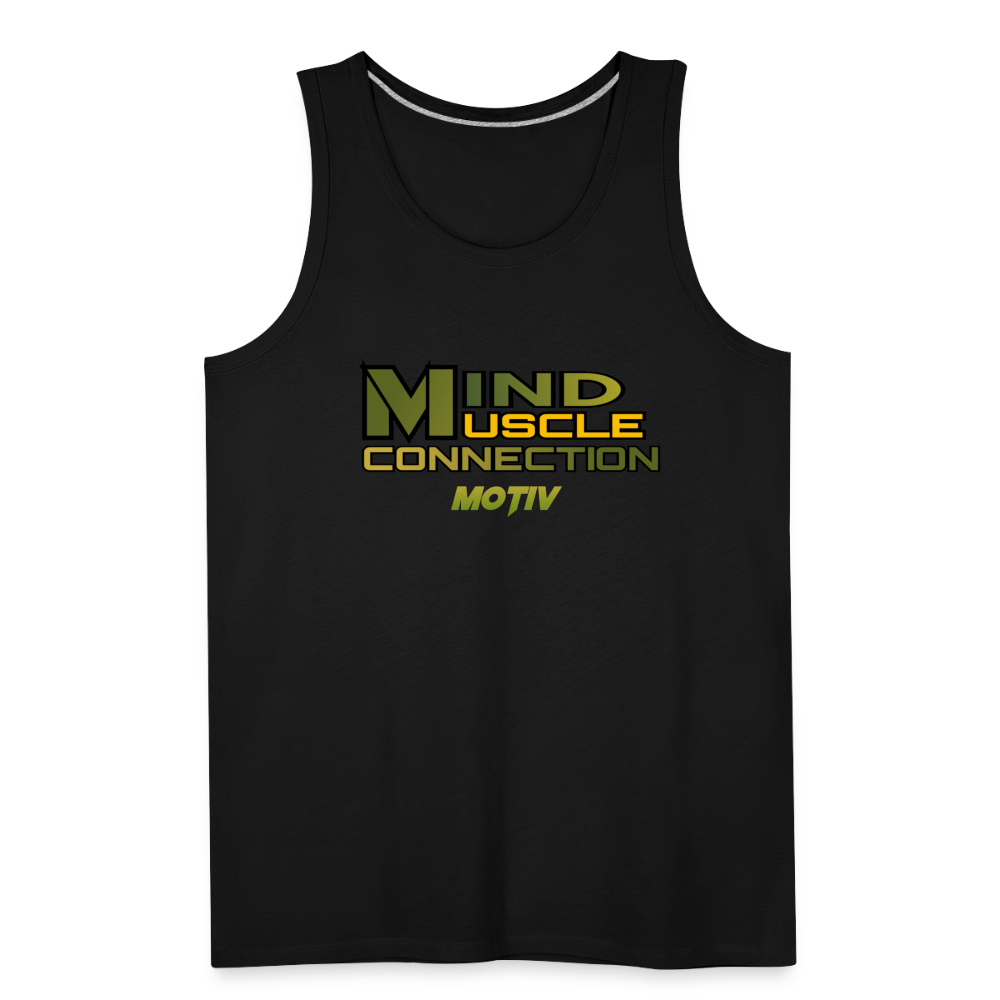 Mind Muscle Connection Men’s Premium Tank - black