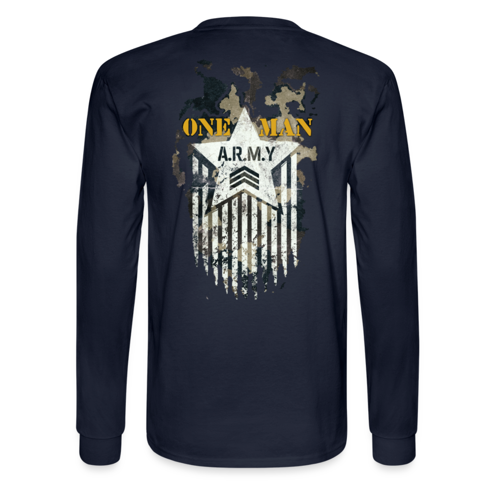 One Man Army Men's Long Sleeve T-Shirt - navy