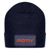 Motiv Patch Beanie - navy