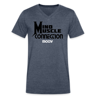 Mind Muscle Connection Men's V-Neck T-Shirt - heather navy