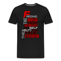 "TRUE FREEDOM" Men’s Premium Organic T-Shirt - black