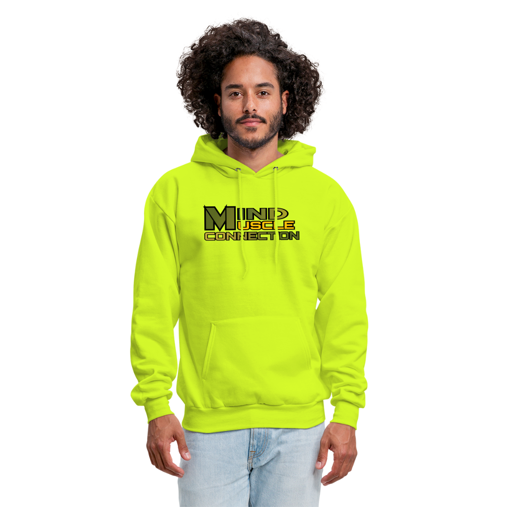 Mind Muscle Connection Men's Hoodie - safety green