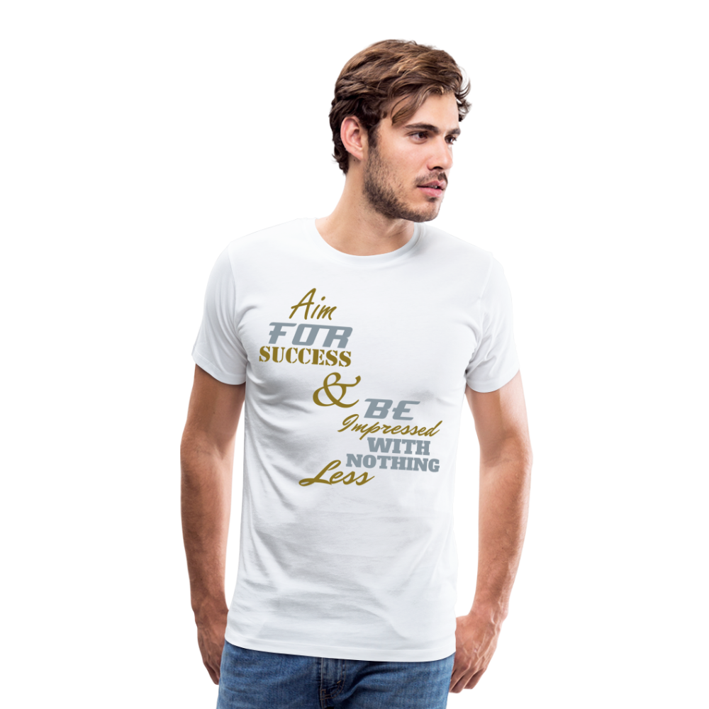 Aim For Success Men's Premium T-Shirt - white