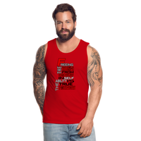 "TRUE FRREEDOM" Men’s Premium Tank - red