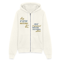 Aim For Success Premium Full Zip Hoodie - vintage white