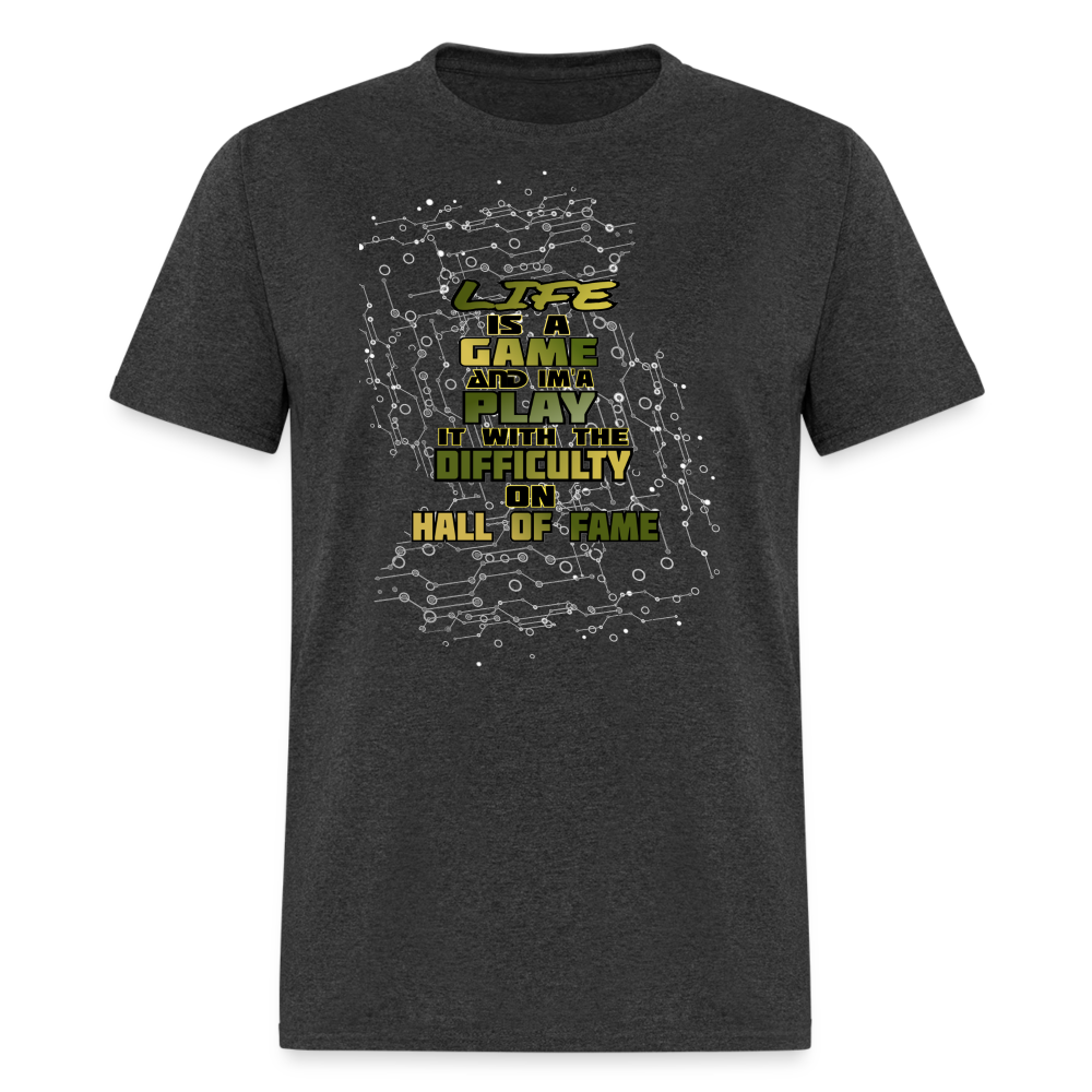 Life Is A Game Classic T-Shirt - heather black