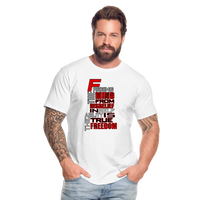 "TRUE FREEDOM" Men’s Premium Organic T-Shirt - white