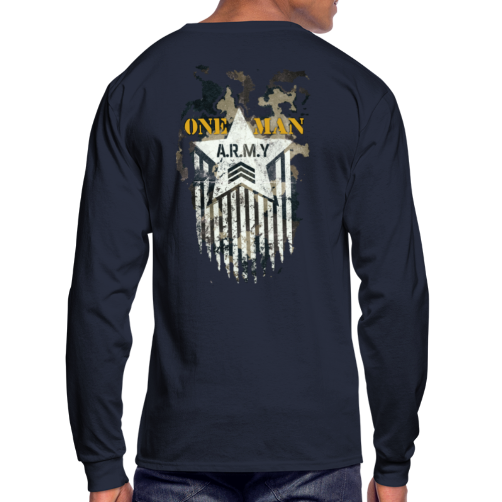 One Man Army Men's Long Sleeve T-Shirt - navy