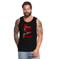 "TRUE FRREEDOM" Men’s Premium Tank - black