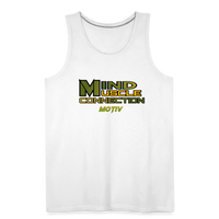 Mind Muscle Connection Men’s Premium Tank - white