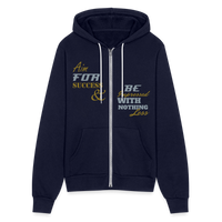 Aim For Success Premium Full Zip Hoodie - navy