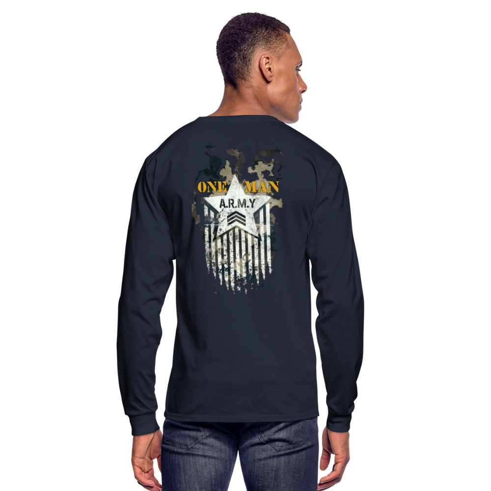 One Man Army Men's Long Sleeve T-Shirt - navy