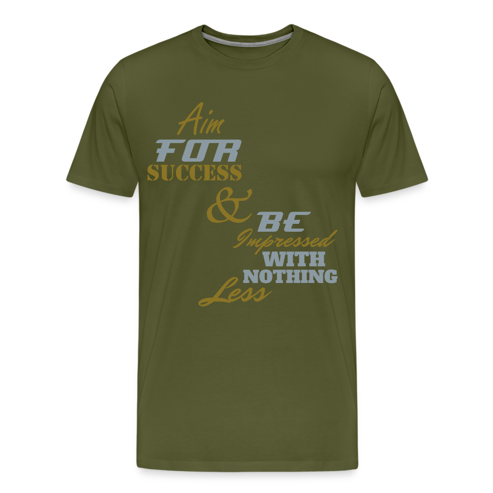 Aim For Success Men's Premium T-Shirt - olive green