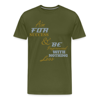 Aim For Success Men's Premium T-Shirt - olive green