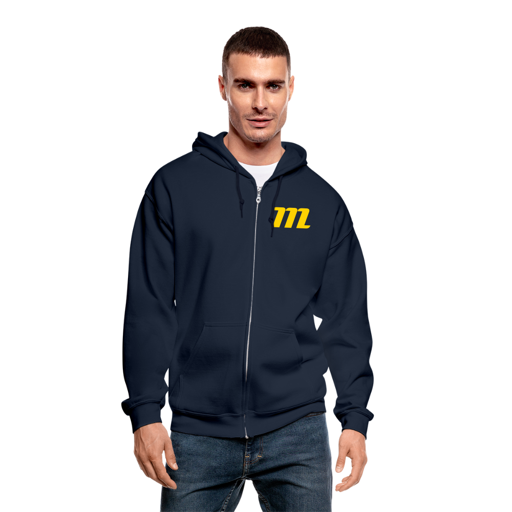 "Blood Sweat & Tears  Heavy Blend Adult Zip Hoodie - navy